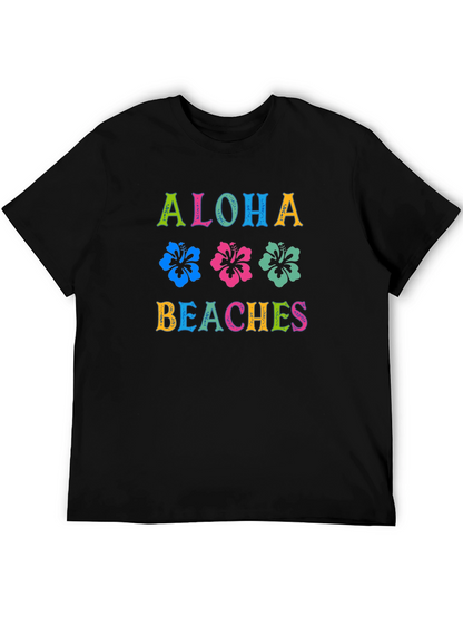 Aloha Beaches Graphic Tee | Tropical Summer Shirt