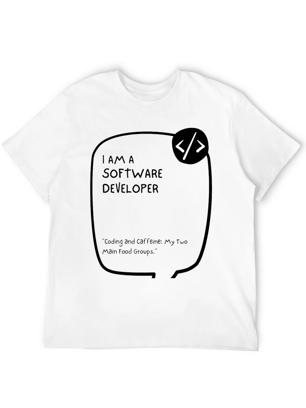 Software Developer Coding and Caffeine T-Shirt