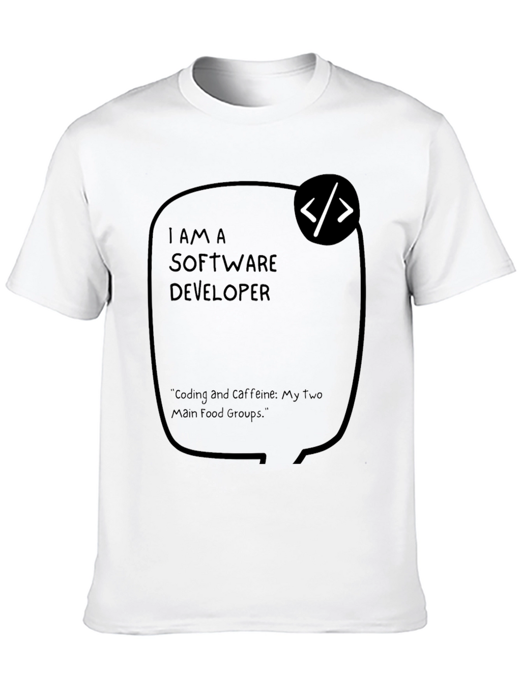 Software Developer Coding and Caffeine T-Shirt