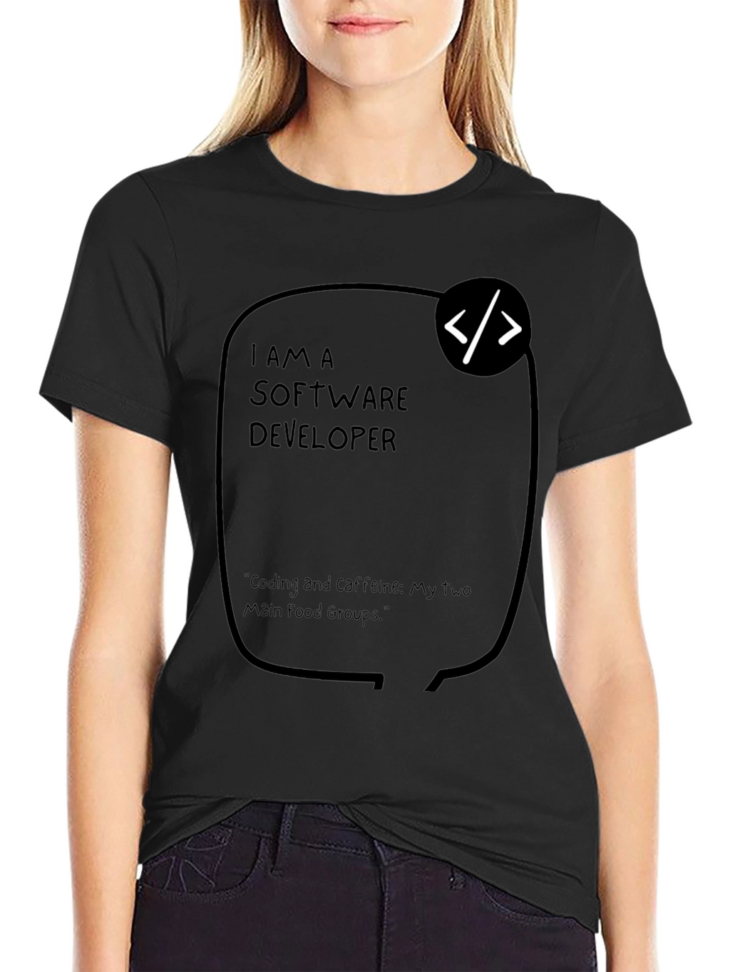 Software Developer Coding and Caffeine T-Shirt