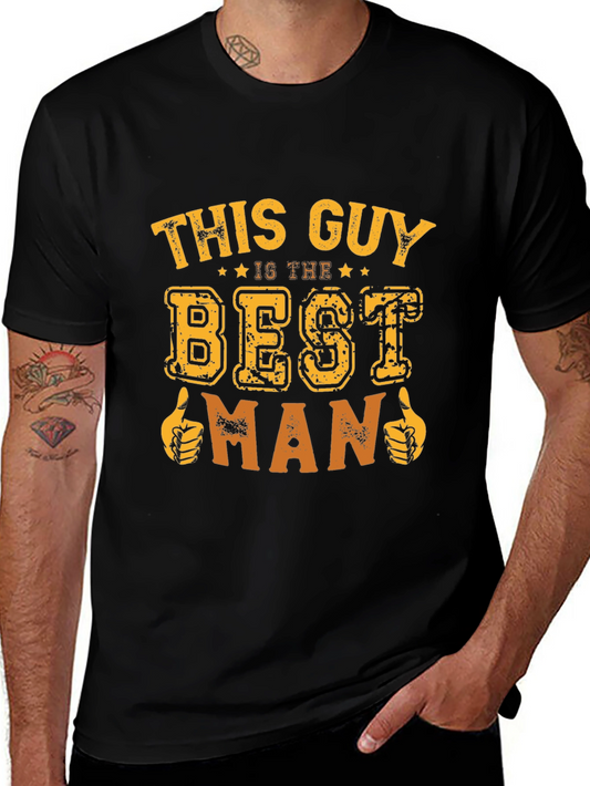 Best Man T-Shirt Funny Wedding Party Tee