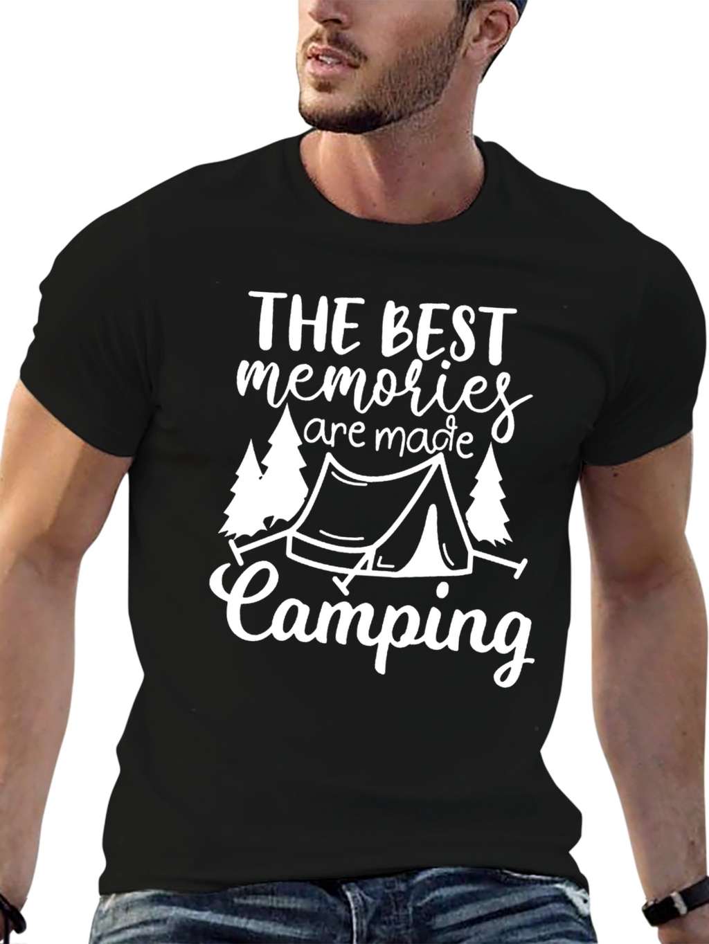 Camping Memories Graphic Tee - Black Unisex T-Shirt
