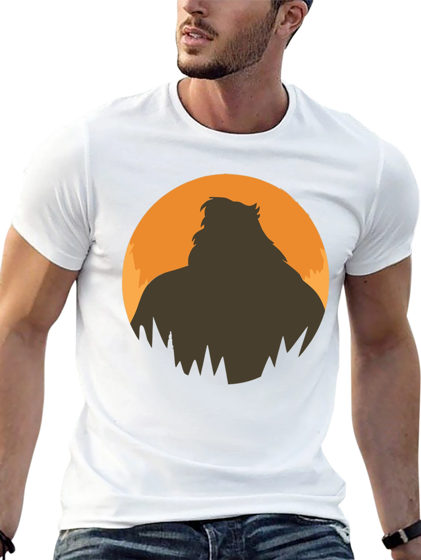 Bigfoot Silhouette Graphic Tee - Mens Black T-Shirt