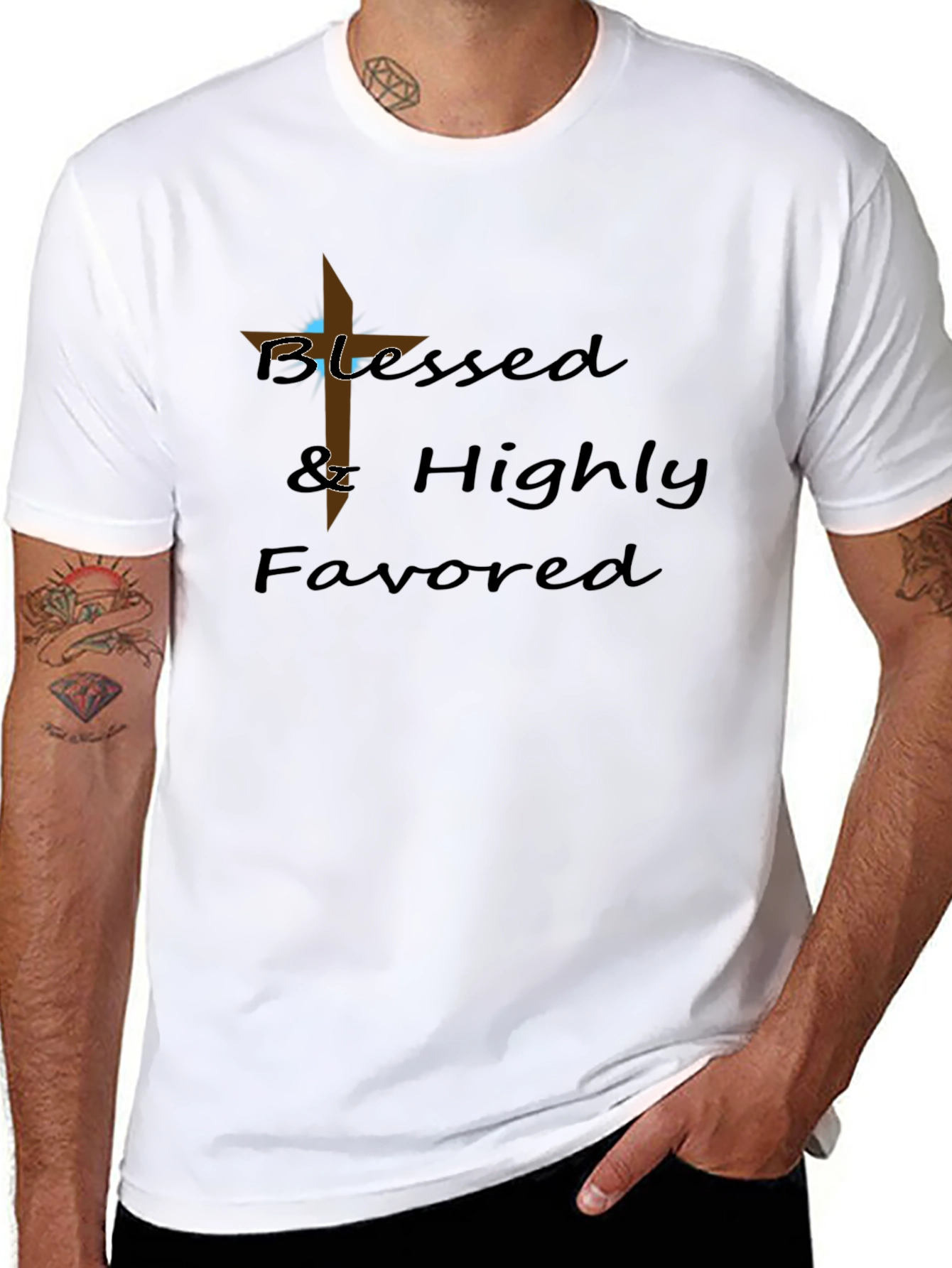 Blessed & Highly Favored T-Shirt - Christian Apparel