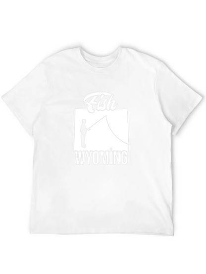 Fish Wyoming Graphic Tee - Unisex Black T-Shirt