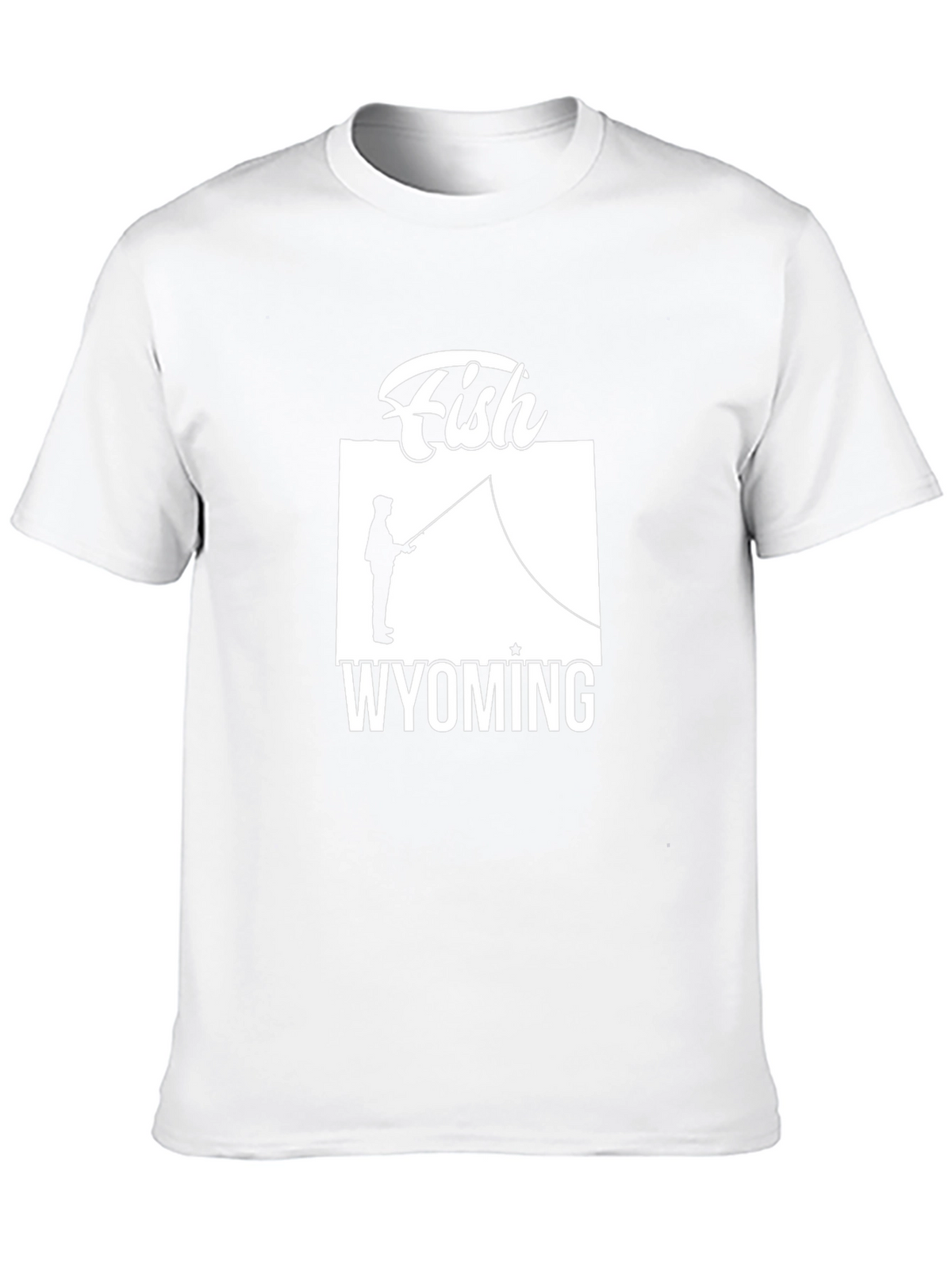 Fish Wyoming Graphic Tee - Unisex Black T-Shirt