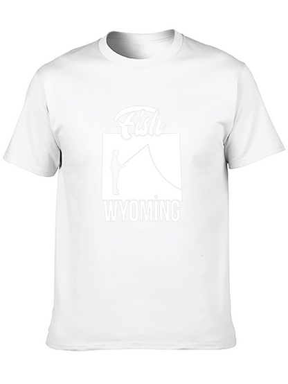 Fish Wyoming Graphic Tee - Unisex Black T-Shirt
