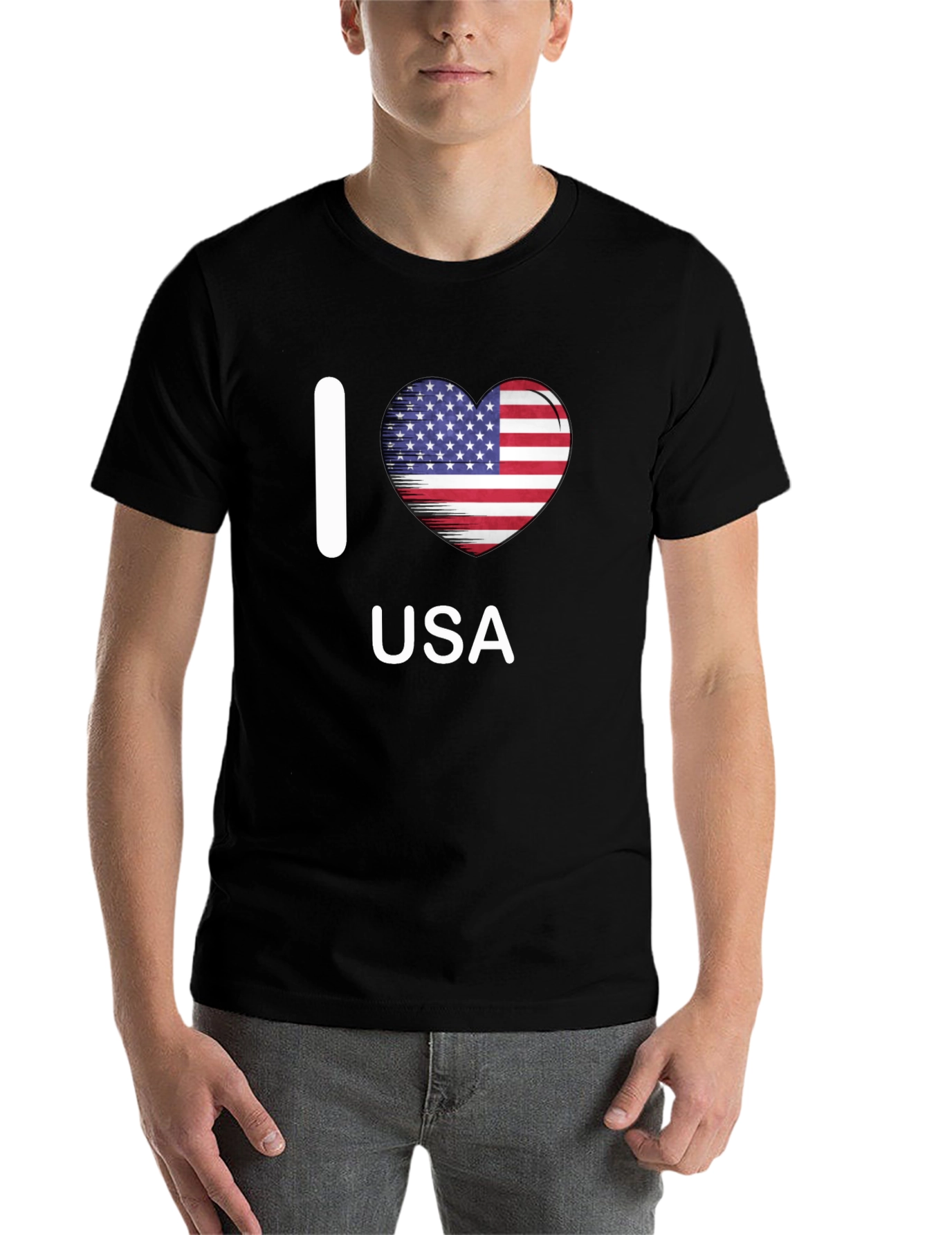 I Heart USA Patriotic T-Shirt