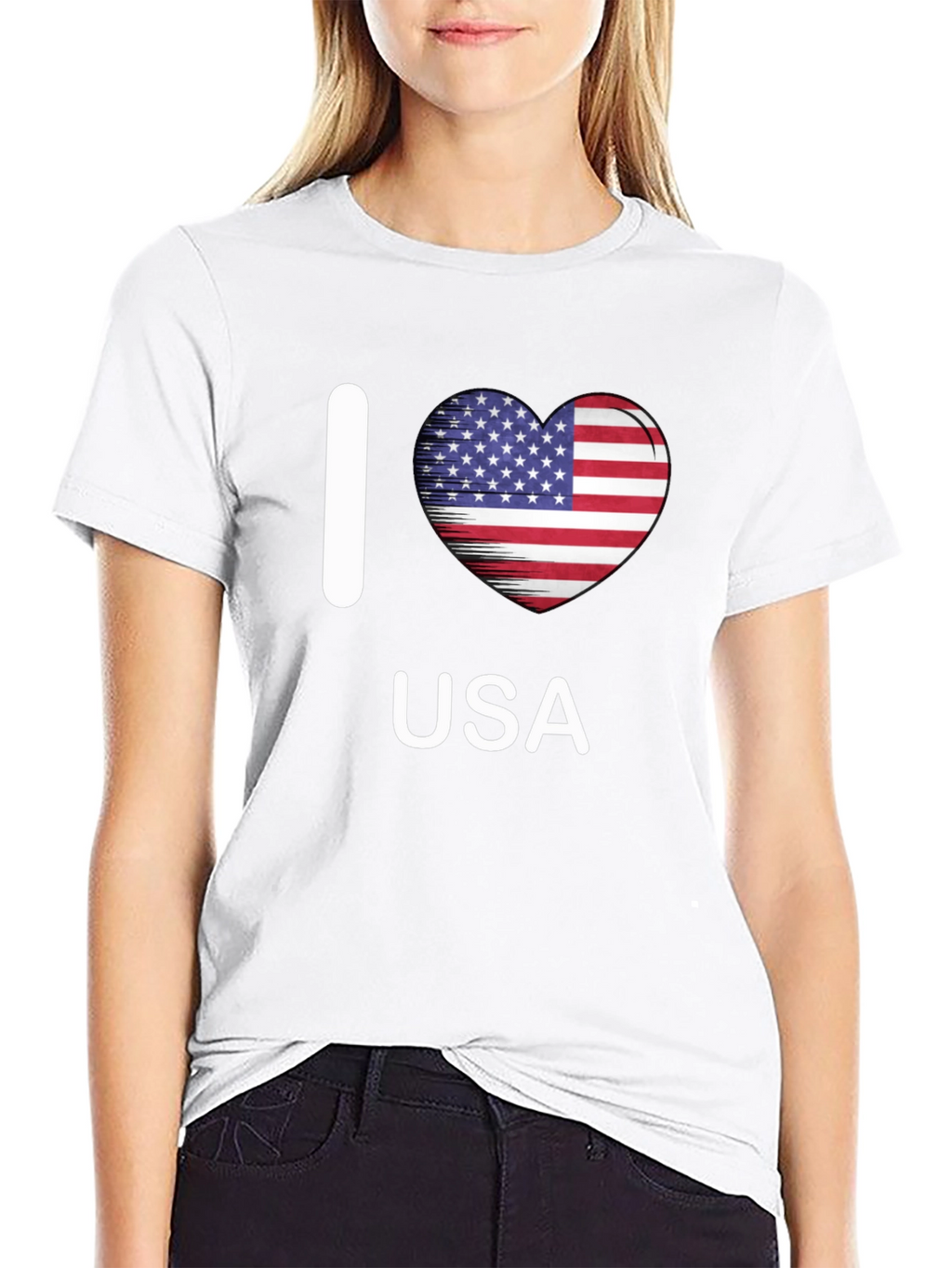 I Heart USA Patriotic T-Shirt
