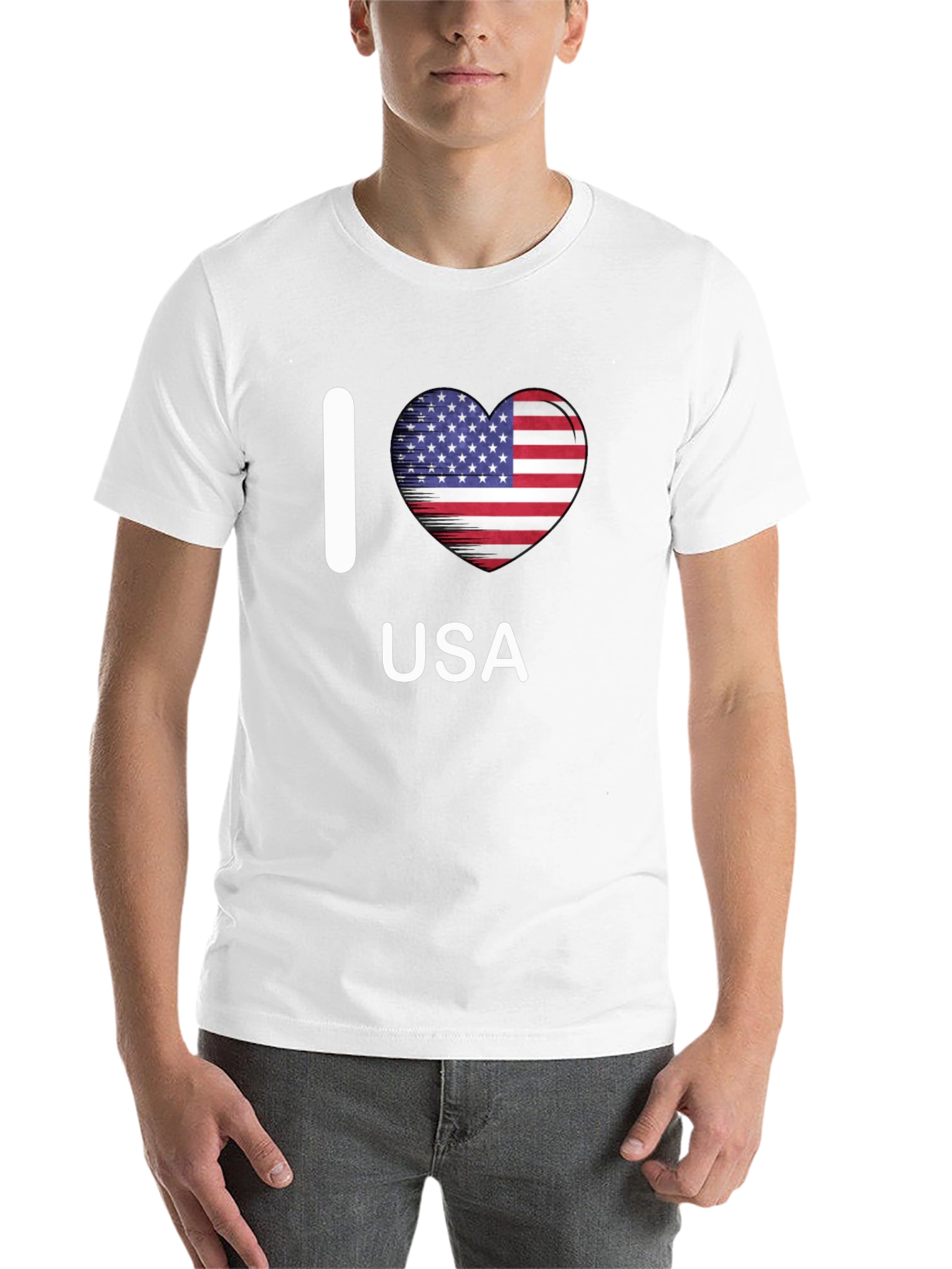I Heart USA Patriotic T-Shirt