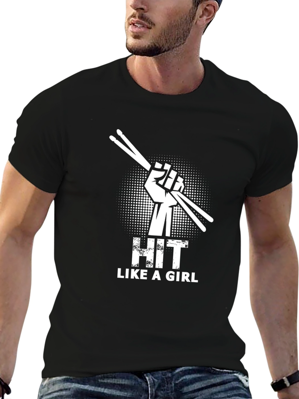 Hit Like a Girl Graphic T-Shirt