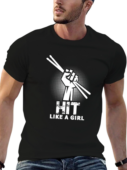 Hit Like a Girl Graphic T-Shirt