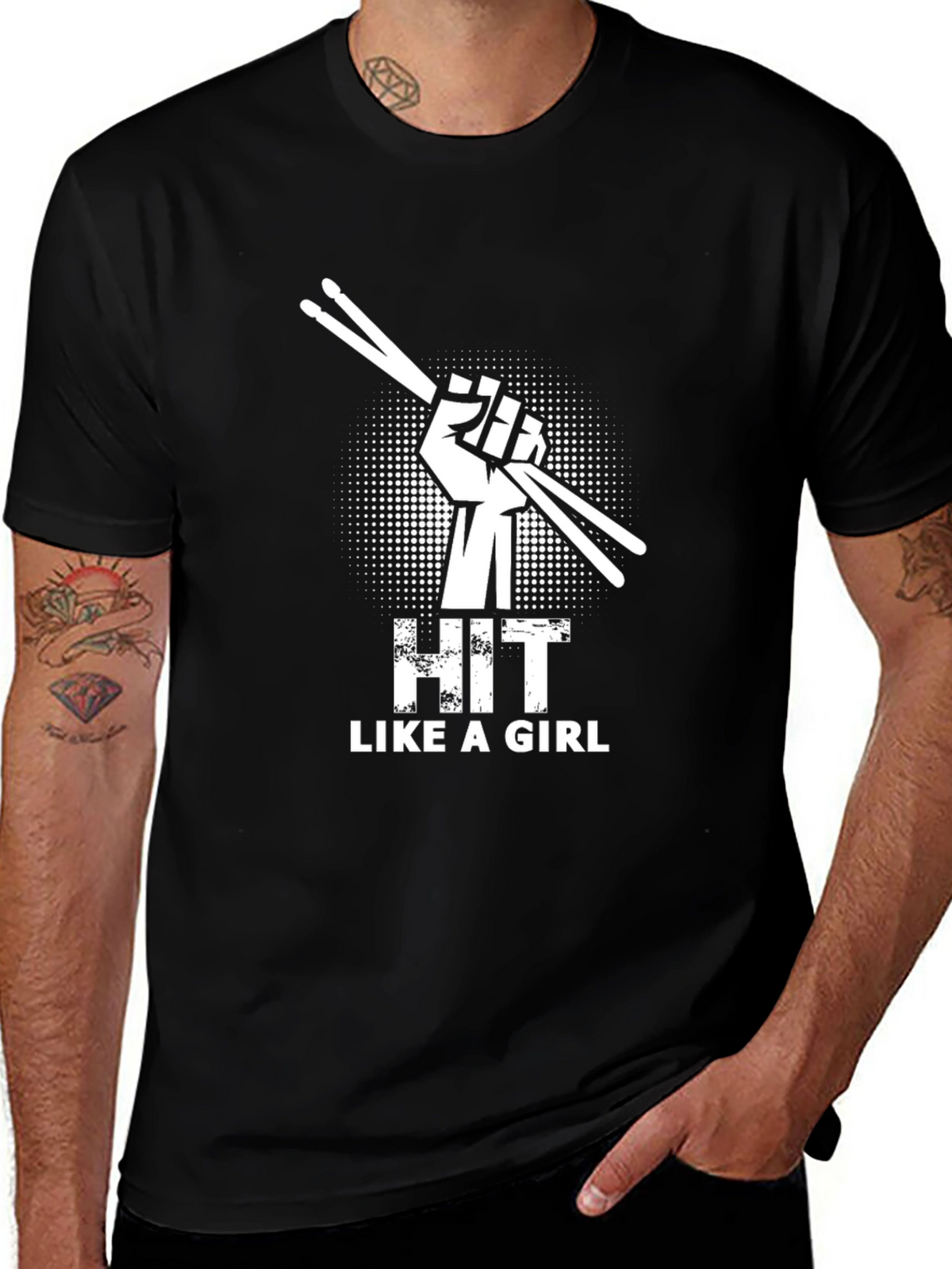 Hit Like a Girl Graphic T-Shirt
