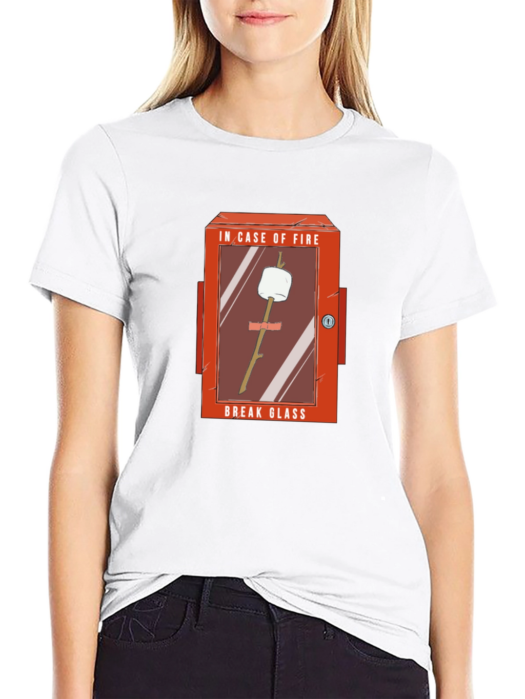 Funny In Case of Fire Marshmallow T-Shirt