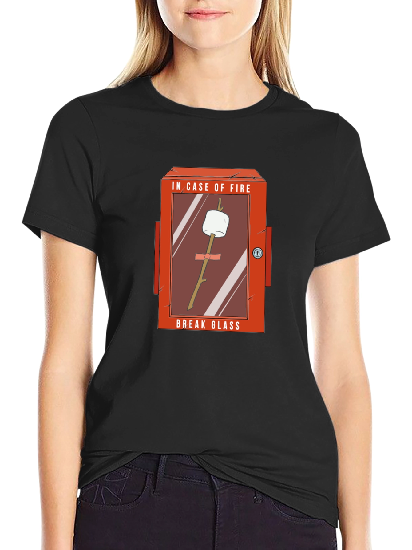 Funny In Case of Fire Marshmallow T-Shirt