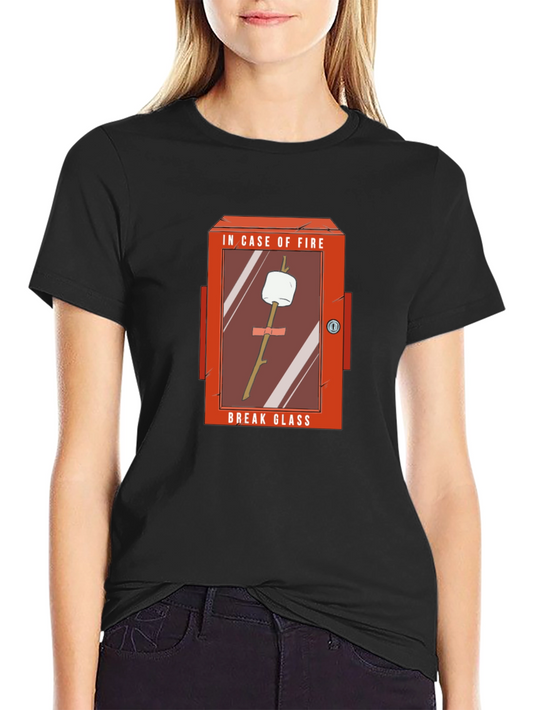 Funny In Case of Fire Marshmallow T-Shirt