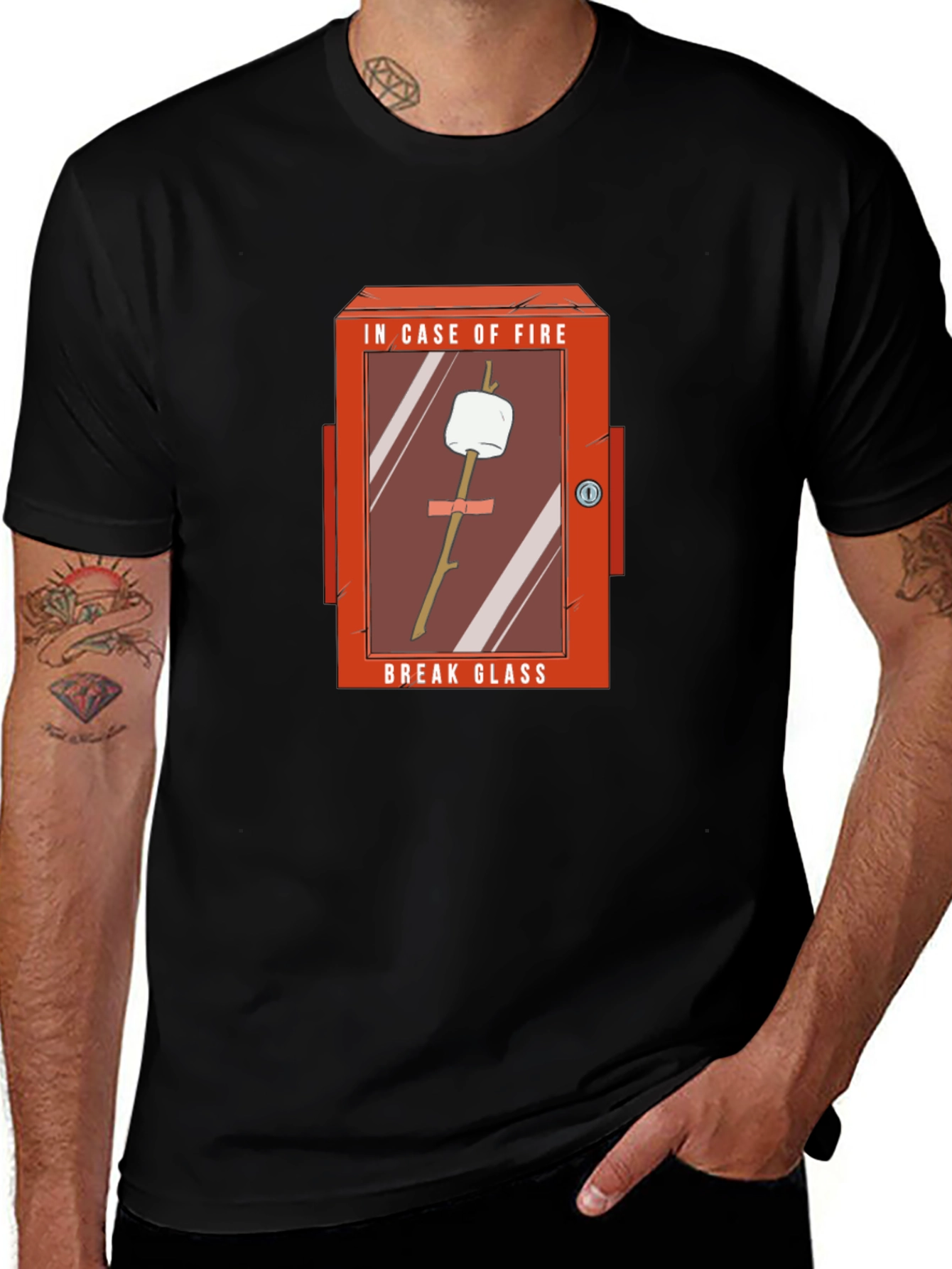 Funny In Case of Fire Marshmallow T-Shirt