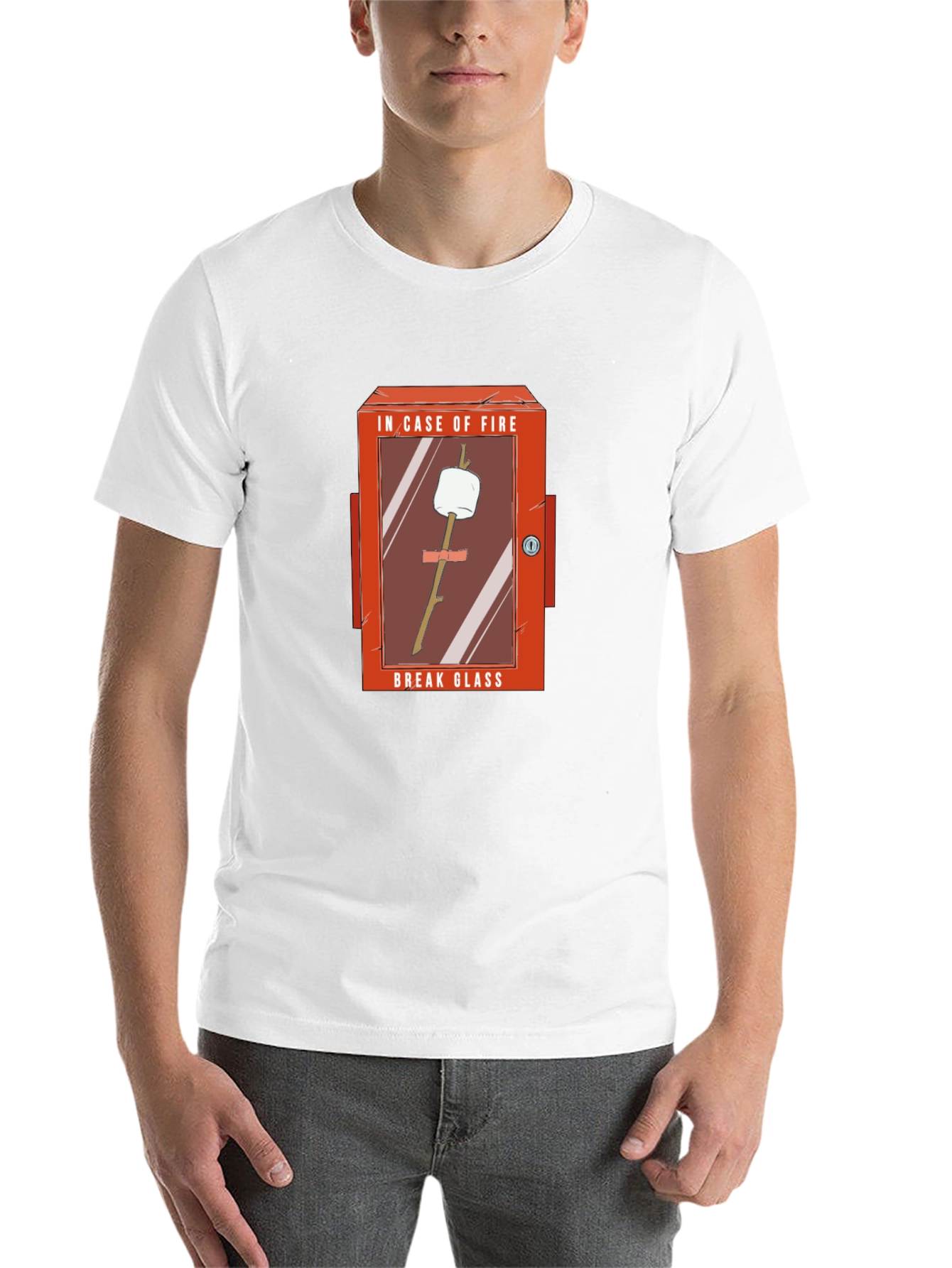 Funny In Case of Fire Marshmallow T-Shirt