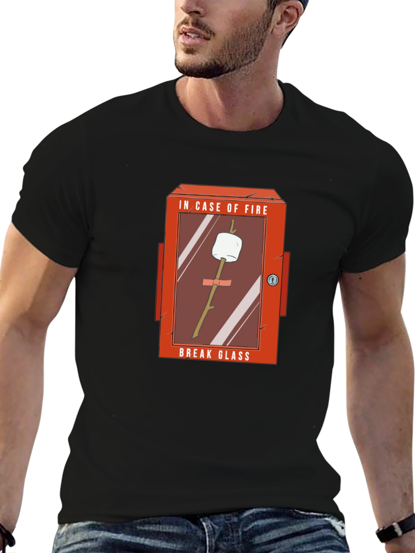 Funny In Case of Fire Marshmallow T-Shirt
