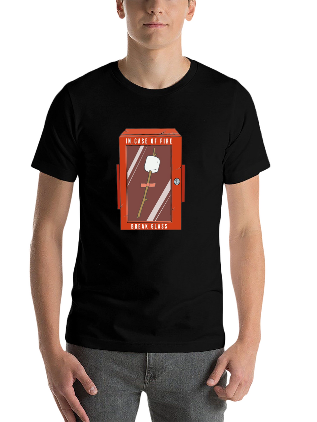 Funny In Case of Fire Marshmallow T-Shirt