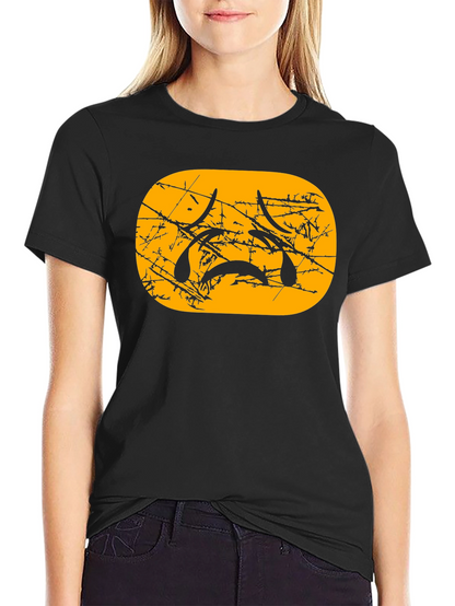 Sad Emoji Graphic Tee - Black Cotton Blend