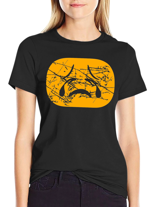 Sad Emoji Graphic Tee - Black Cotton Blend