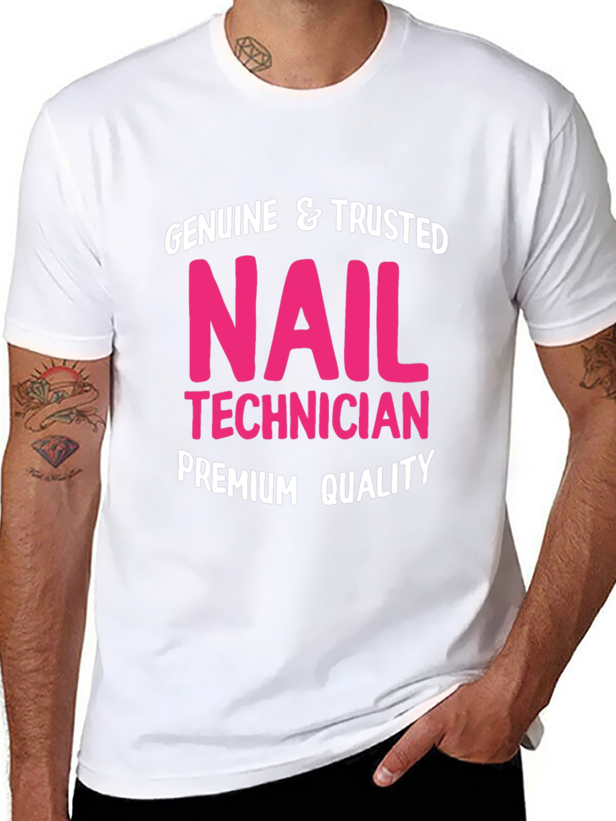 Genuine Nail Technician Premium Quality T-Shirt