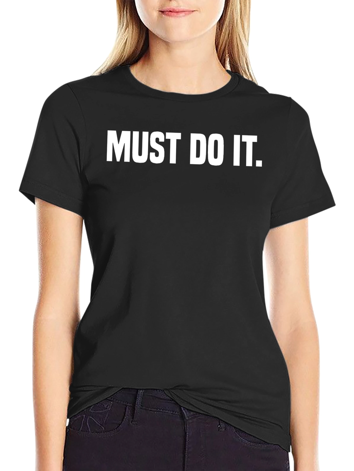 Must Do It Black Graphic Tee