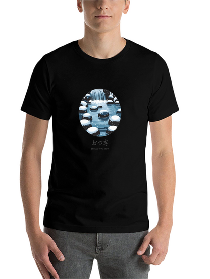 Winter Falls Graphic Tee - Stylish Black T-Shirt