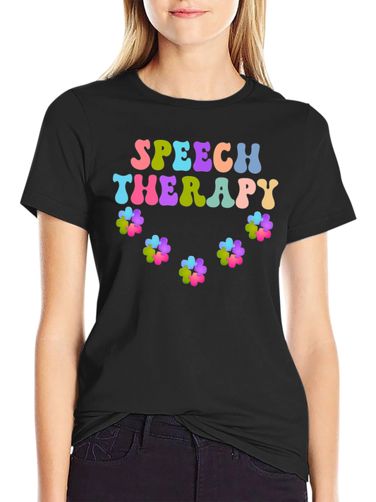 Speech Therapy T-Shirt Colorful Design