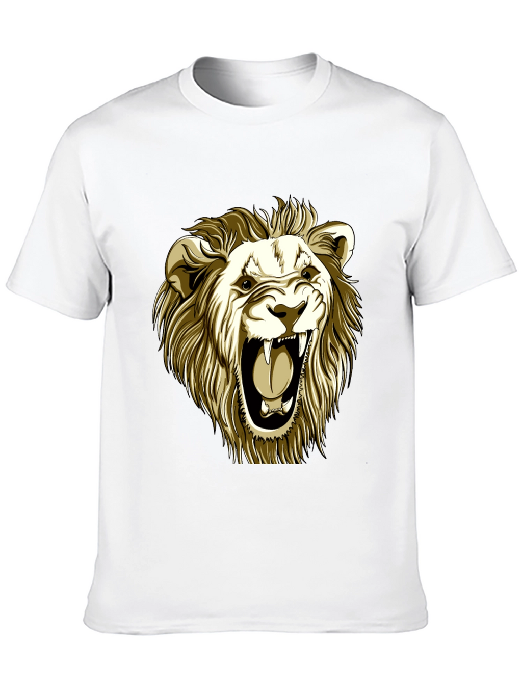 Roaring Lion Graphic Tee - Black Cotton T-Shirt