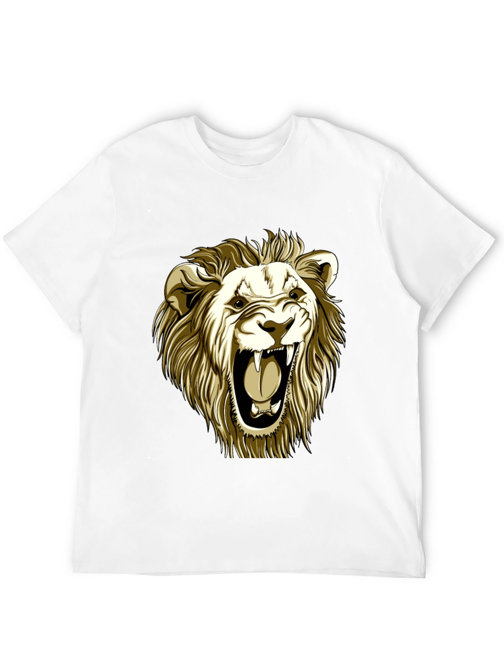 Roaring Lion Graphic Tee - Black Cotton T-Shirt