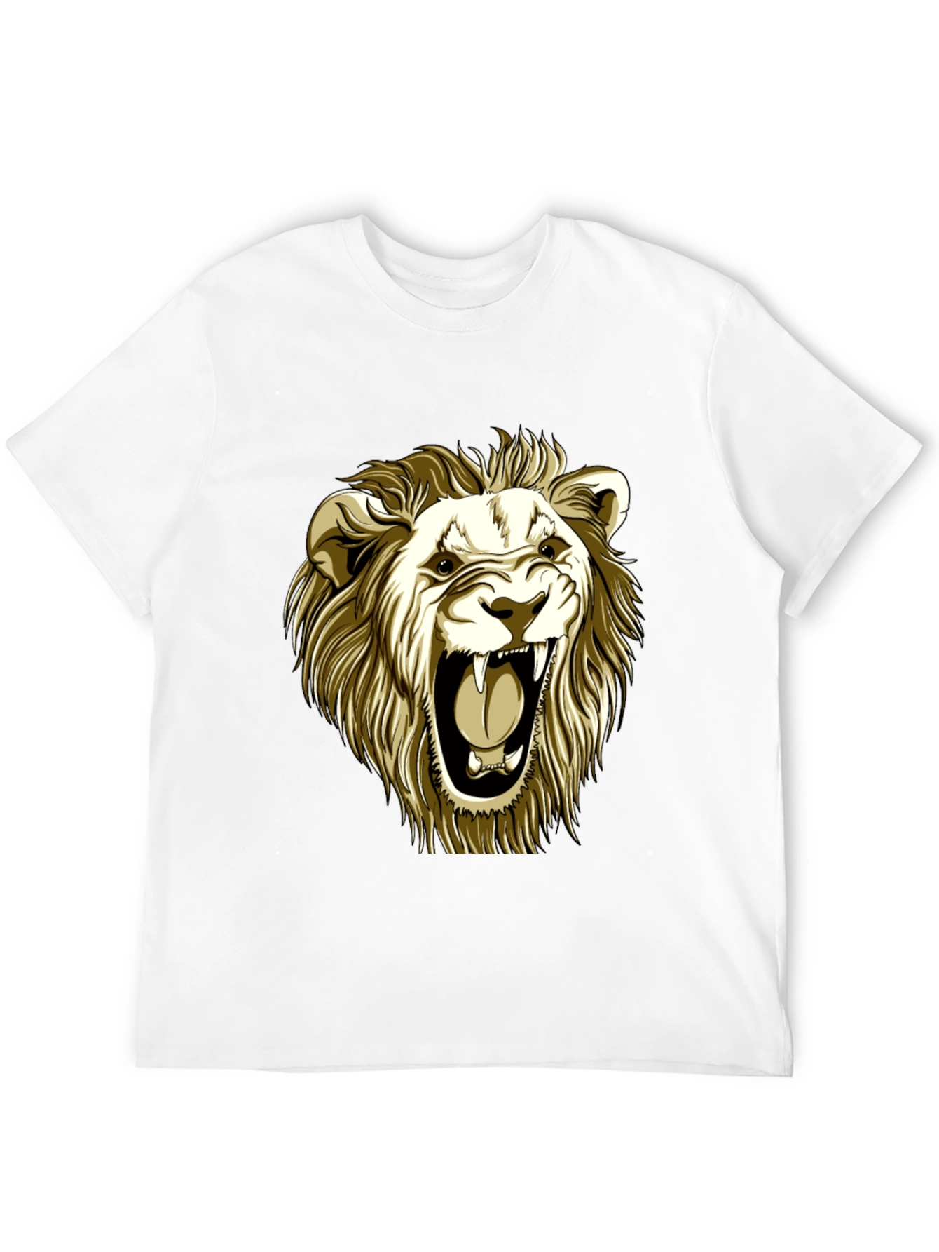 Roaring Lion Graphic Tee - Black Cotton T-Shirt