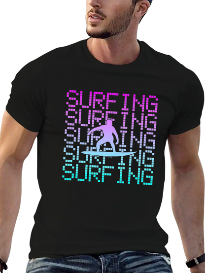 Surfing Graphic T-Shirt - Cool Design