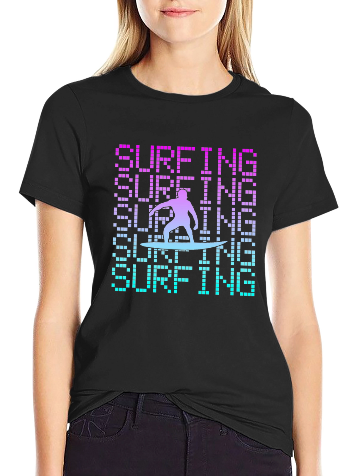 Surfing Graphic T-Shirt - Cool Design