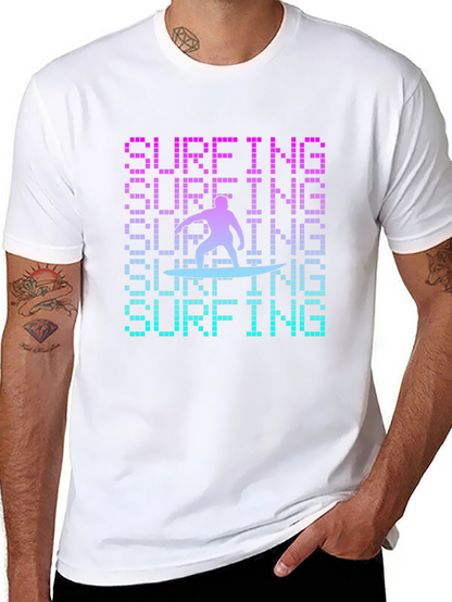 Surfing Graphic T-Shirt - Cool Design