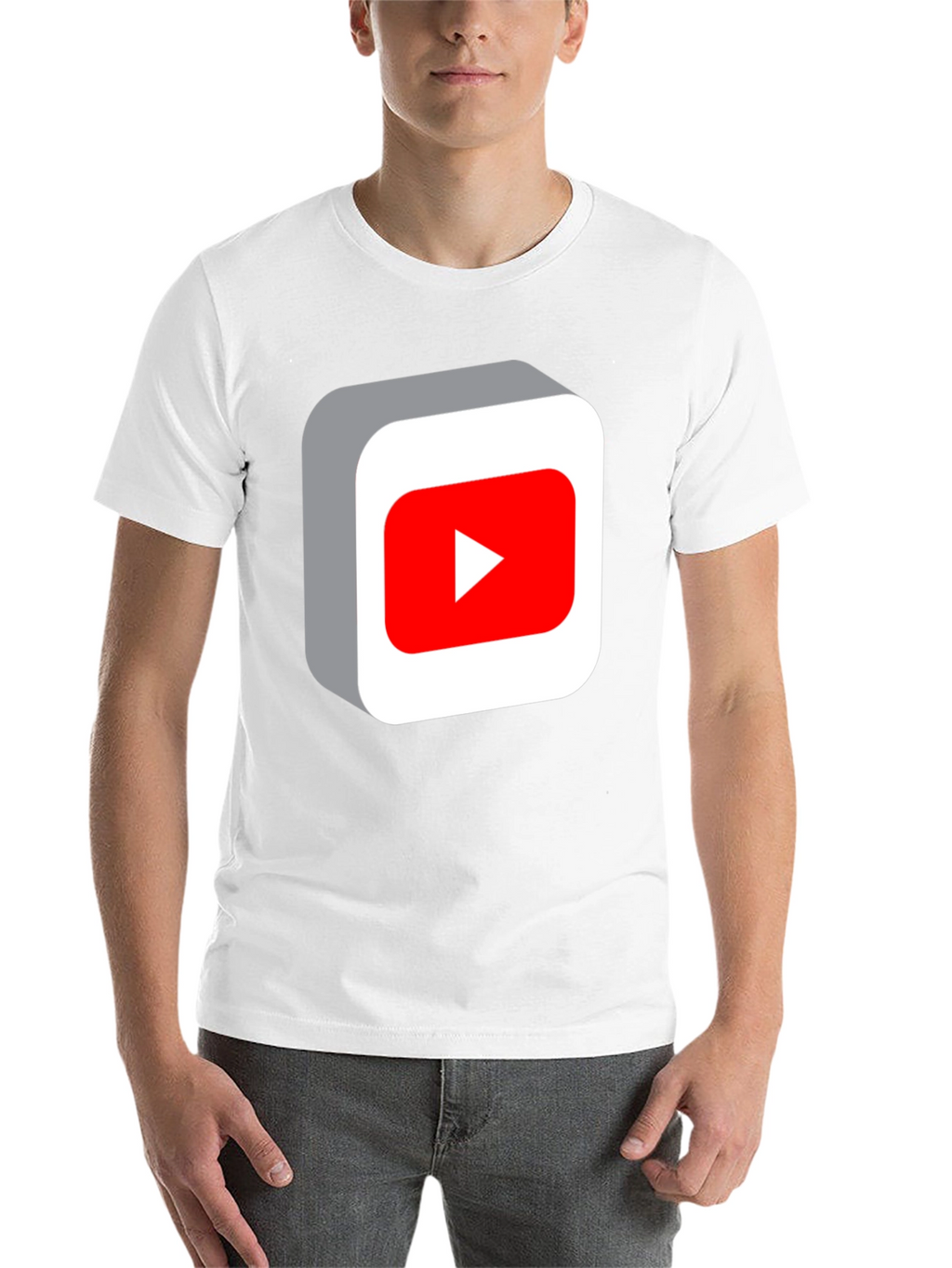 YouTube Play Button Black T-Shirt