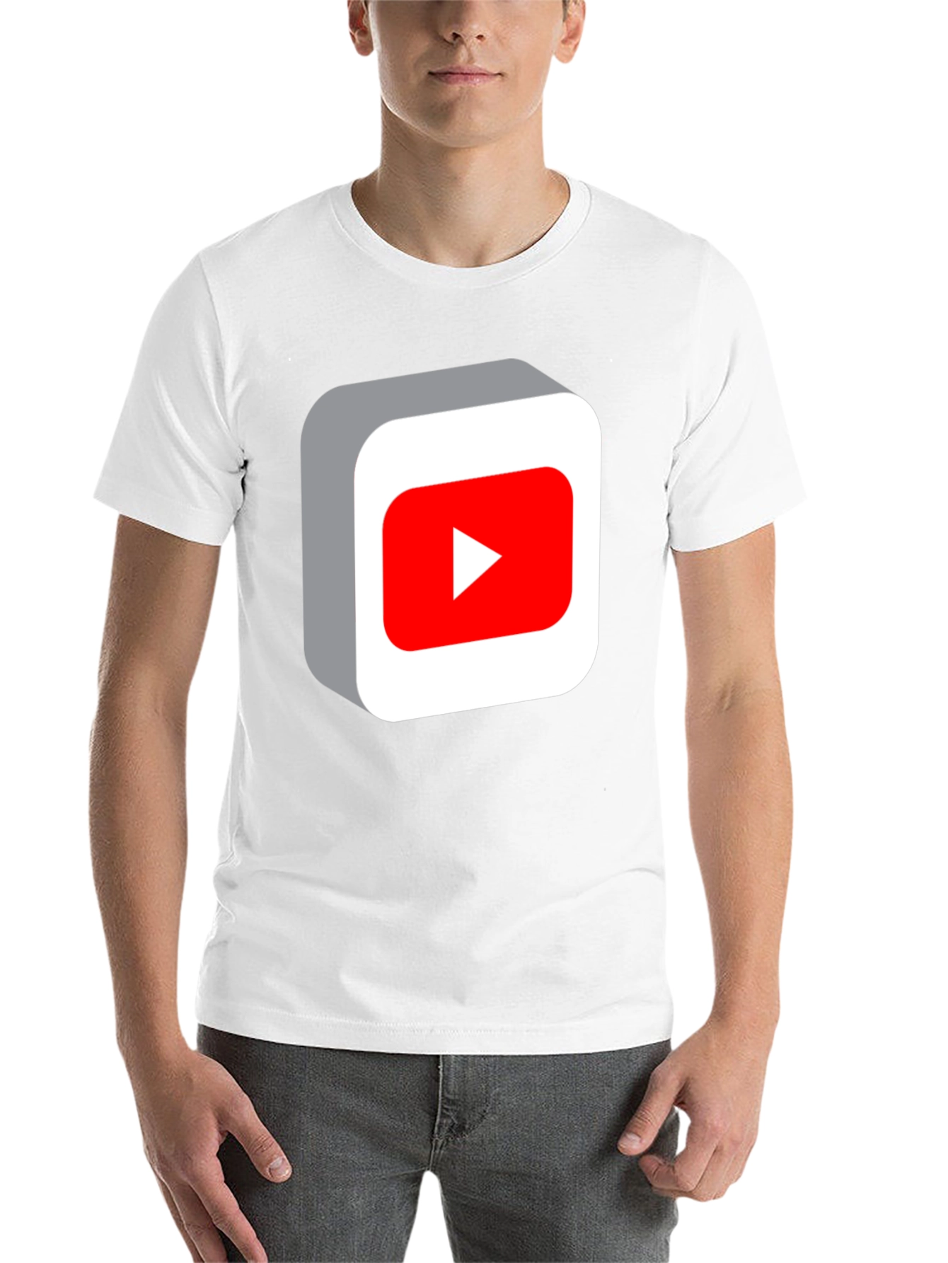 YouTube Play Button Black T-Shirt