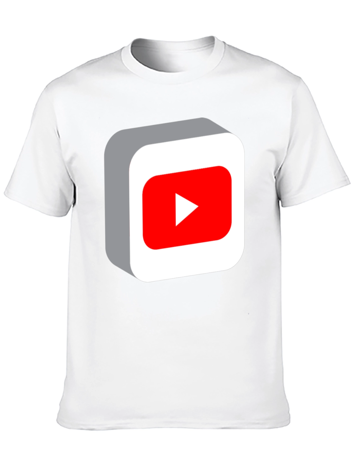 YouTube Play Button Black T-Shirt