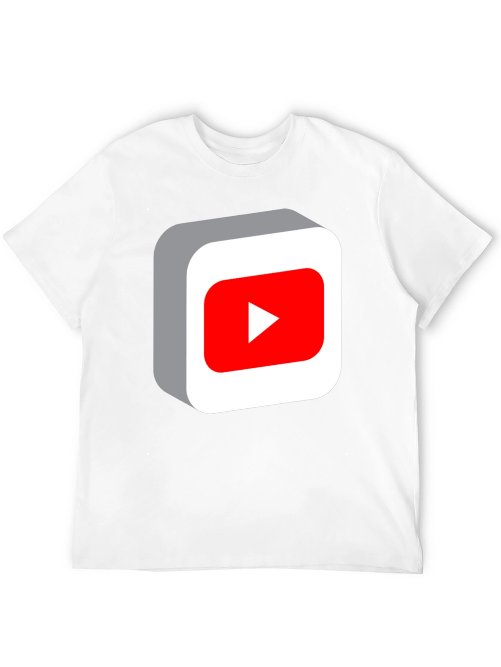 YouTube Play Button Black T-Shirt