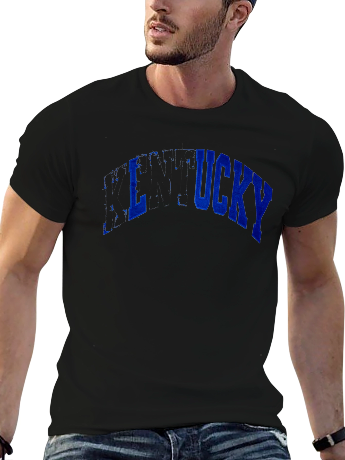 Kentucky Graphic Print Black T-Shirt