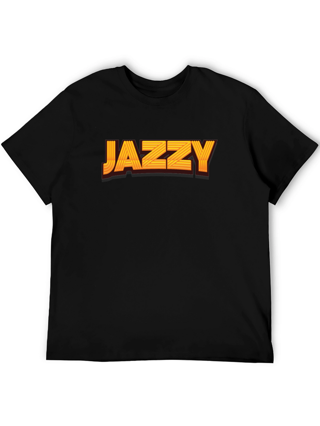 Jazzy Graphic Print Black T-Shirt