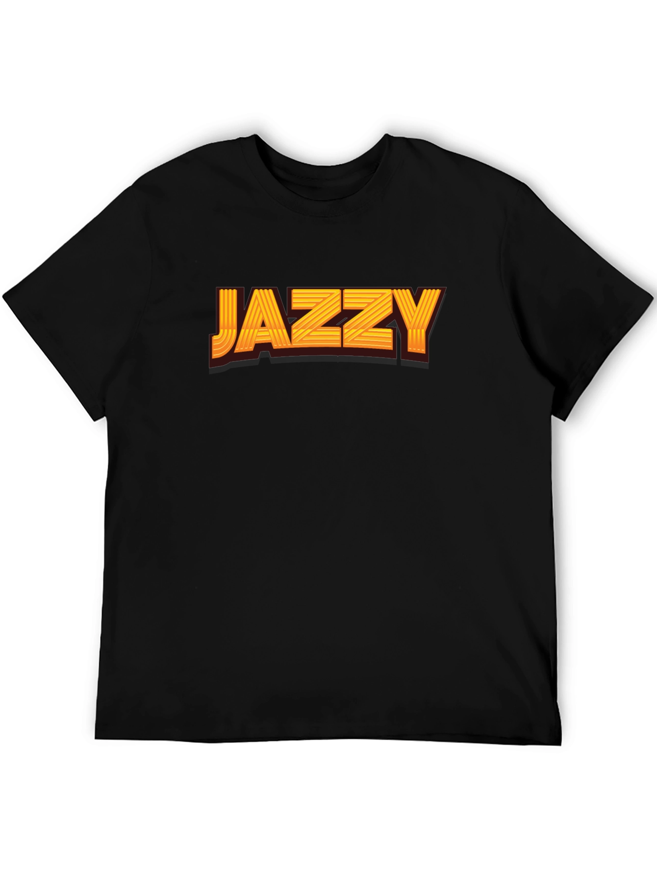 Jazzy Graphic Print Black T-Shirt