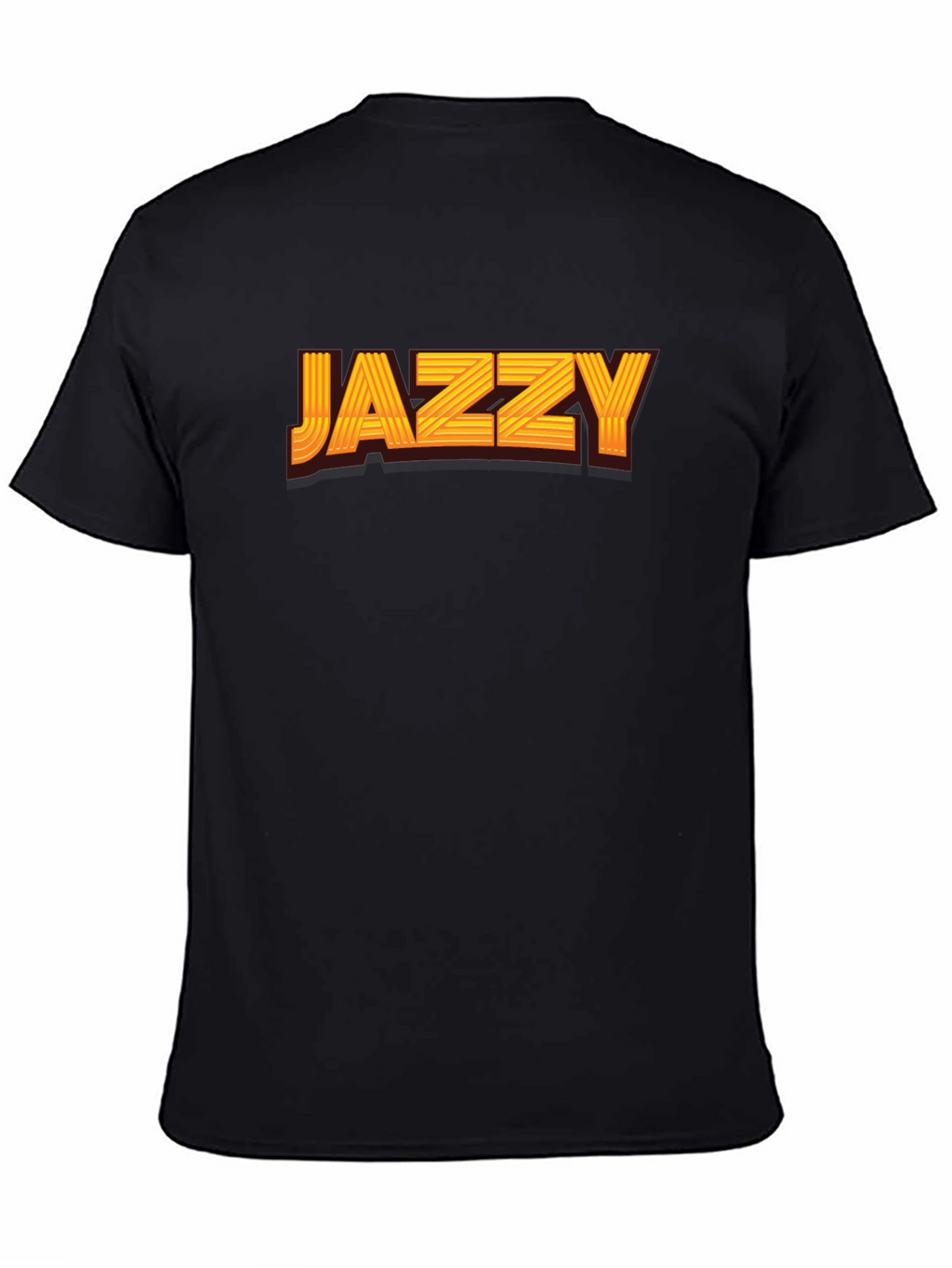 Jazzy Graphic Print Black T-Shirt