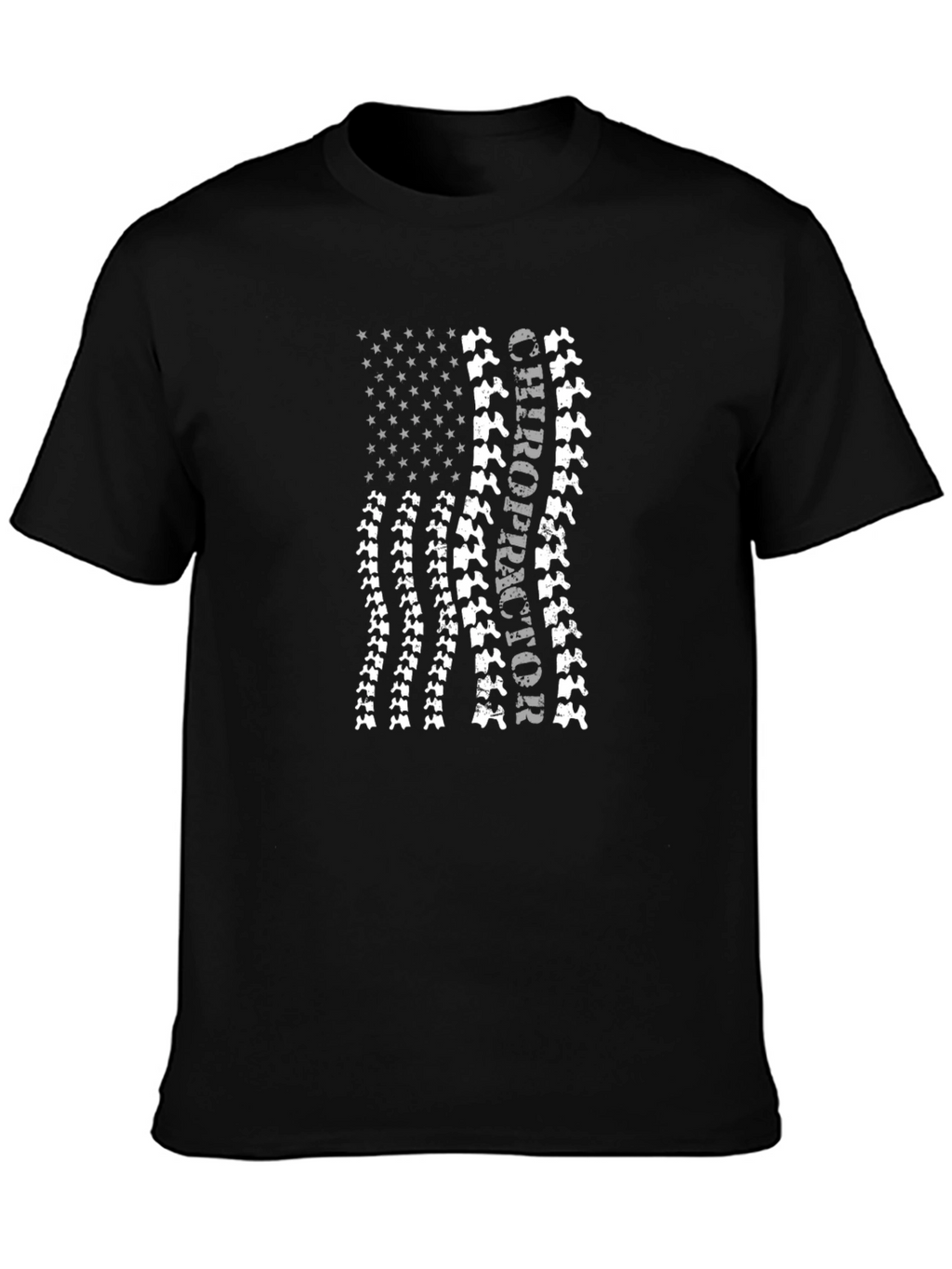Chiropractor American Flag Tee