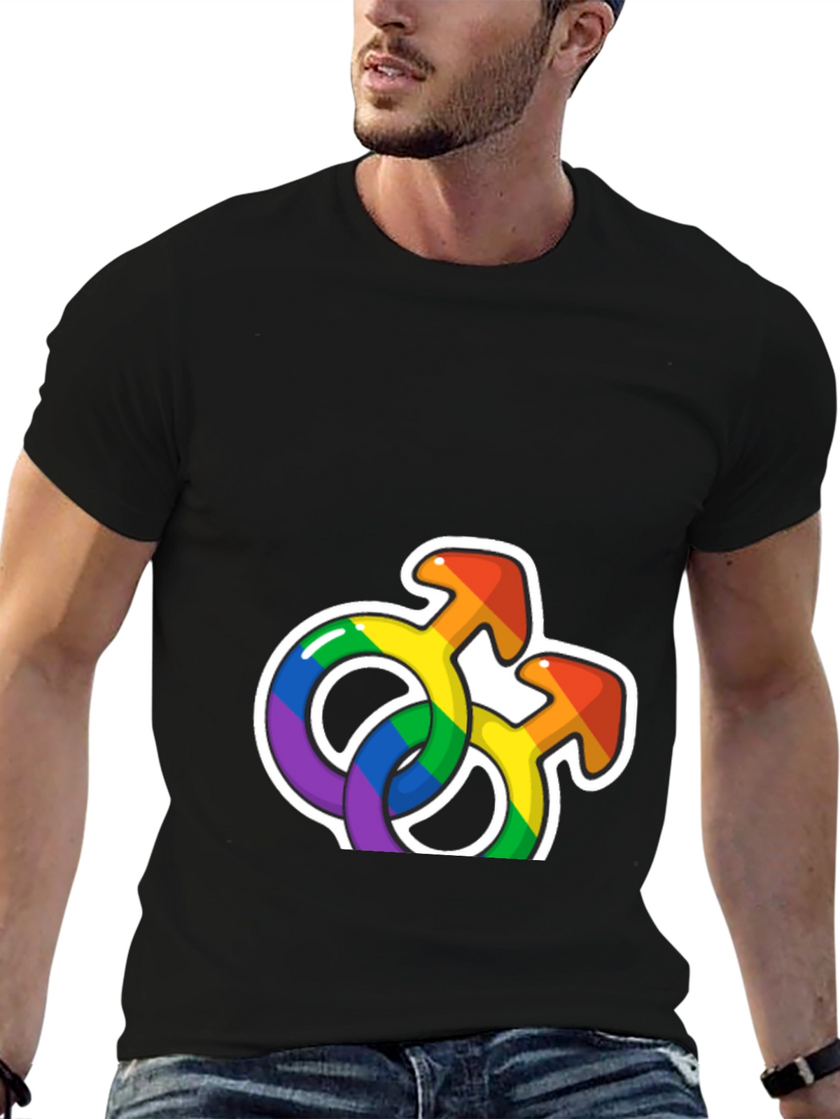 Rainbow Pride Symbols Graphic T-Shirt
