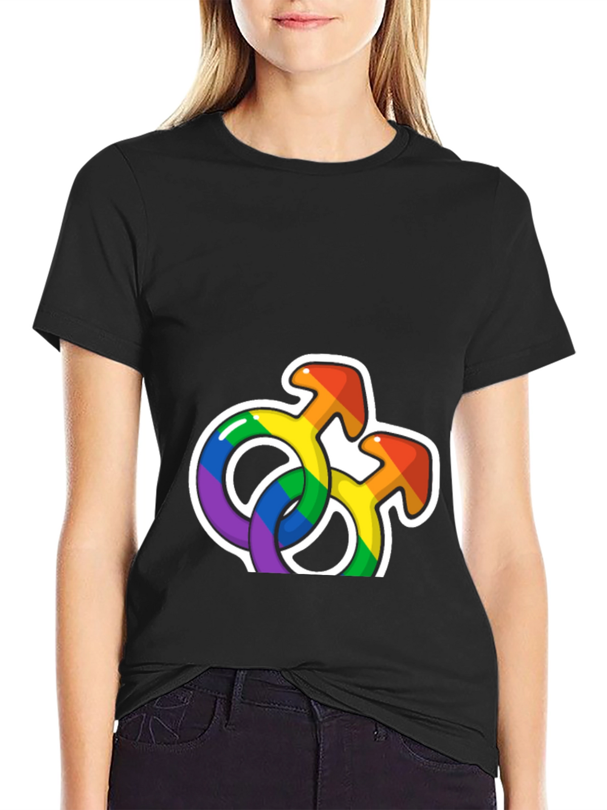 Rainbow Pride Symbols Graphic T-Shirt