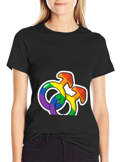 Rainbow Pride Symbols Graphic T-Shirt