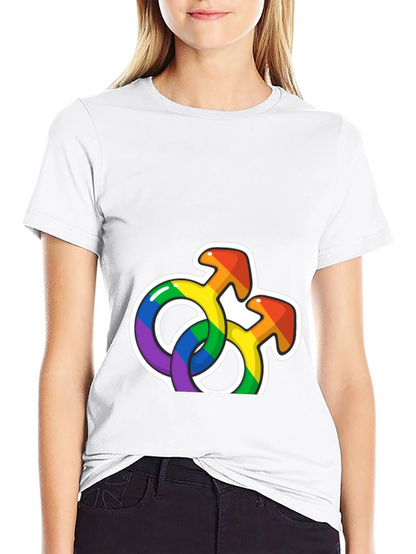 Rainbow Pride Symbols Graphic T-Shirt
