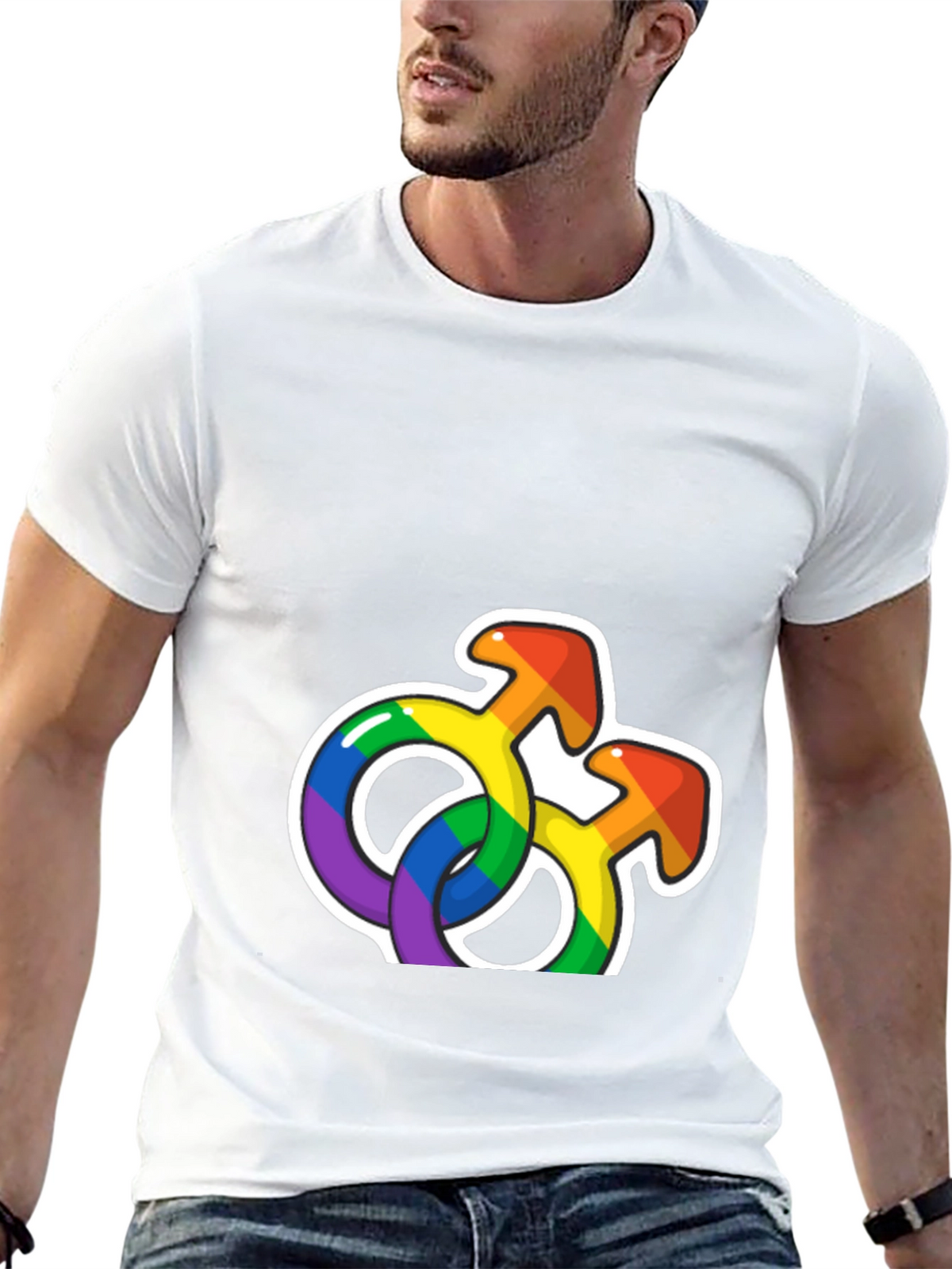 Rainbow Pride Symbols Graphic T-Shirt